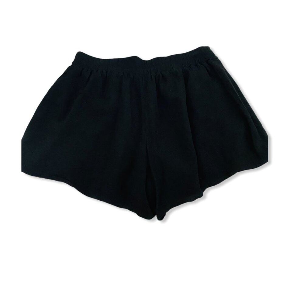 Lauren Conrad Womens Shorts Black Elastic Waist Lined Large Lightweight